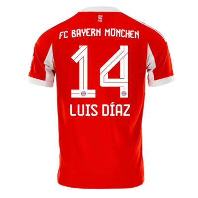 Maglie da calcio Bayern Munich Luis Diaz #14 Prima Maglia 2025-26 Manica Corta Maglie da calcio Bayern Munich Luis Diaz #14 Prima Maglia 2025-26 Manica Corta